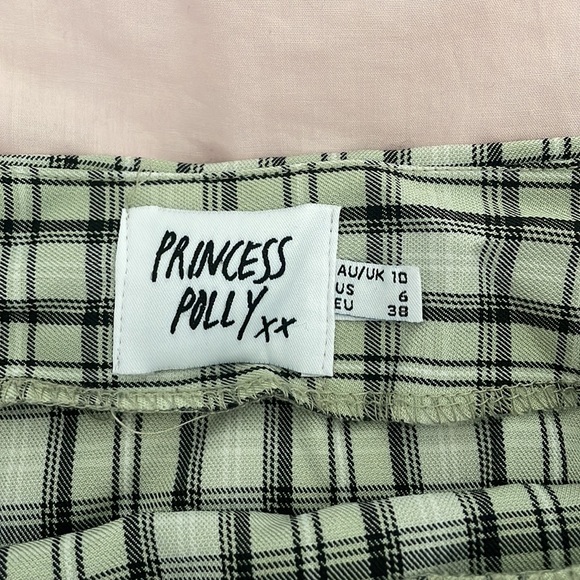 Princess Polly Light Green and Black Skirt - Picture 2 of 7